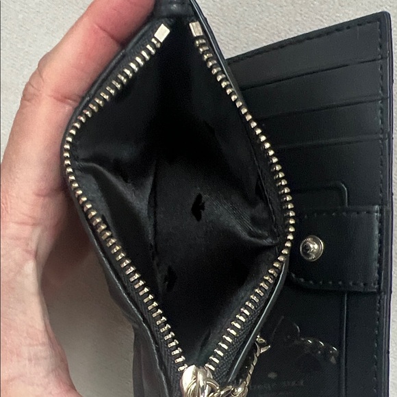 Kate Spade Black Quilted Keychain Pouch NEW - Picture 6 of 6